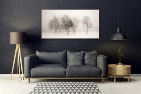 Obraz plexi Sneh stromy príroda 120x60 cm