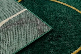 Koberec EMERALD exkluzívny 1016 glamour, styl art deco, marmur fľaškovo zelený / zlatý