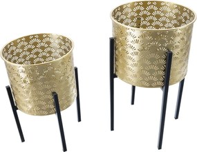Sada 2 ks stojanů na květiny Glissy A zlatá