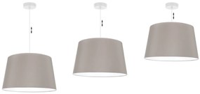 Závesné svietidlo Gaja, 1x béžové textilné tienidlo, (fi 44cm), w