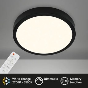 Briloner 3704-015- LED Stmievateľné stropné svietidlo RUNA LED/22W/230V čierna + DO