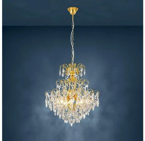 Eglo 39605 - Luster na reťazi FENOULLET 5xE14/25W/230V zlatá