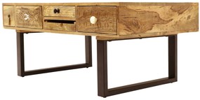 furniture-nabytek.cz - Konferenčný stolík masív kov z dreva mango 110x45x60