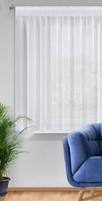Dekorstudio Záclona ELPIDIA s riasiacou páskou 350 x 150 cm – biela