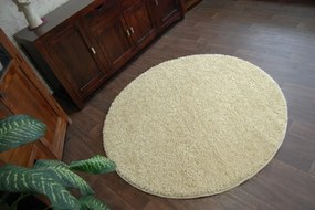 Guľatý koberec SHAGGY Hiza 5 cm cesnakový