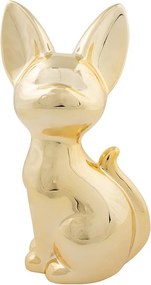 Zlatá pokladnička na peniaze mačka - 10 * 8,8 * 21cm