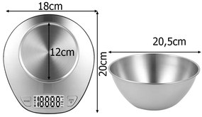 Verk 17120 Kuchynská váha 0,1 g - 5 kg digitálna