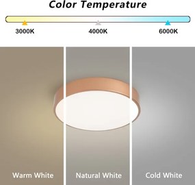BRILAGI - LED stropné svietidlo POOL LED/36 W/230 V 3000/4000/6000 K, priemer 30 cm, bronzové