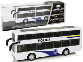 LEAN TOYS Policajný autobus so zvukom