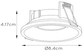 Lucide 09923/01/31 - Kúpeľňové svietidlo ZIVA 1xGU10/50W/230V IP44 biela
