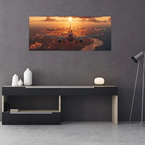 Obraz - Dopravné lietadlo (120x50 cm)