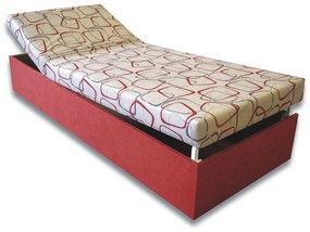 Jednolôžková posteľ (váľanda) 80 cm Darcy (Tehlová 41 + Dodo 1008). Vlastná spoľahlivá doprava až k Vám domov. 793069