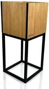 Dekorstudio Moderný kvetináč LOFT FIORINO dub 22x22x50cm