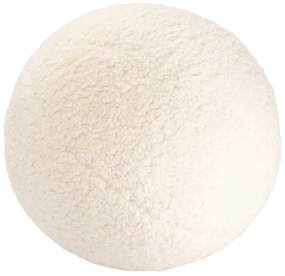 Krémový detský pohovkový vankúš z textílie buklé Ball – Wigiwama