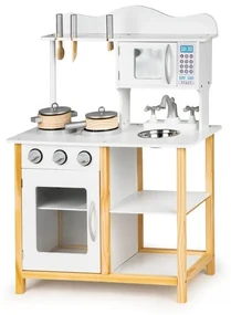 Drevená kuchynka pre deti + doplnky Ecotoys