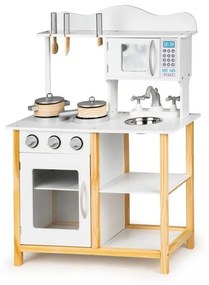 Drevená kuchynka pre deti + doplnky Ecotoys