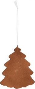 Závesná dekorácia zasnežený perníkový stromček Frosted Ginger - 9*1*10 cm