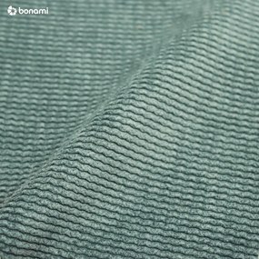 Tyrkysovomodrá menčestrová rozkladacia/s úložným priestorom pohovka 215 cm Bjork – Bonami Selection