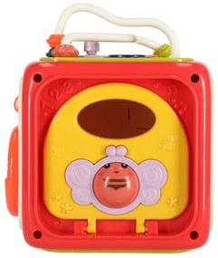 KIK Vzdelávacia senzorická kocka 6v1 Montessori triedič