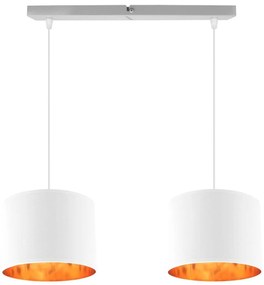 Závesné svietidlo Shade, 2x textilné tienidlo (mix 4 farieb), (výber z 3 farieb konštrukcie), g