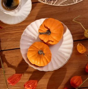 Hlboký tanier MELIDA so zlatým obvodom 710995