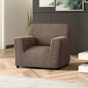 Bielastické poťahy COSTINA oriešková kreslo (š. 60 - 110 cm)