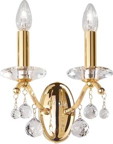 Kolarz 3234.62.3.KoT - Krištáľové nástenné svietidlo CARMEN 2xE14/60W/230V 24K zlato