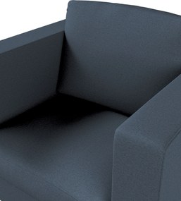 Poťah na kreslo Karlanda, krátky farba produktu modrá látka zapletaná