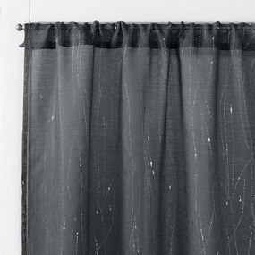 Antracitové voálové záclony v súprave 2 ks 70x200 cm Filiane – douceur d'intérieur