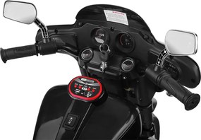 JOKOMISIADA Veľký akumulátorový motorkový chopper pre deti PA0254 čierny