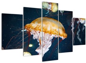 Obraz medúzy (150x105 cm)