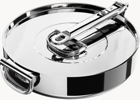 Panvica z nehrdzavejúcej ocele so skladacou rukoväťou a pokrievkou Space