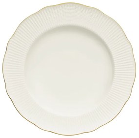 24-dielna jedálenská súprava, biela/zlatá, porcelán