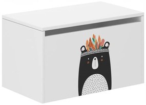 Detský úložný box s krásnym medveďom 40x40x69 cm