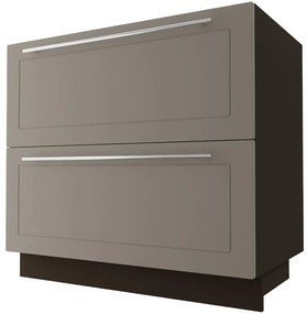 Kuchynská skrinka D2E/90 Quantum beige mat/lava