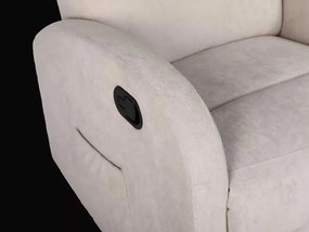 LuxuryForm DESIGN Televízne kreslo BRUNO otočné s polohovaním - béžové