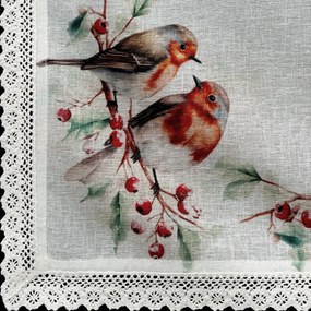 VIANOČNÝ OBRUS XMAS5 85X85 CM VZOROVANÁ