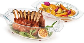 Sklenený pekáč s poklopom 21x35 cm GrandChef – Tescoma