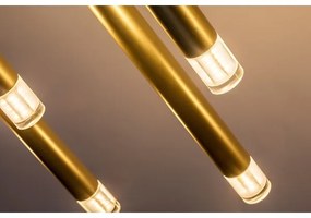 Rabalux 72365 - Luster na lanku RAMIRA 10xG9/5W/230V zlatá