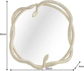 Zrkadlo 45786 Snake Ø50cm Zlaté  - Komfort-nábytok