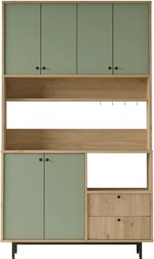 Skriňa Rery Oak and Green