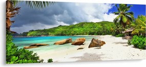 Obraz - Takamaka, Seychely (120x50 cm)