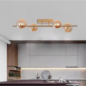 Wofi 7014-401W - LED Prisadený luster VILLA 4xG9/3W/230V zlatá