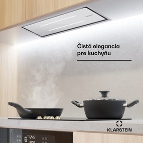 Klarstein High Line Eco 90, Stropný digestor, 90 cm, 436 m³/h, stupne, diaľkové ovládanie, ambientné osvetlenie