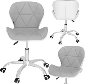 Springos kancelárska stolička – otočná stolička na kolieskach pre prácu a štúdium Farba: sivá