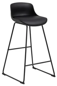 Čierna barová stolička (výška sedadla 76 cm) Tina – Actona