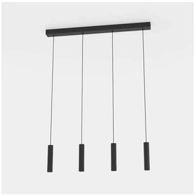Čierne LED závesné svietidlo s kovovým tienidlom ALMUDAINA – EGLO