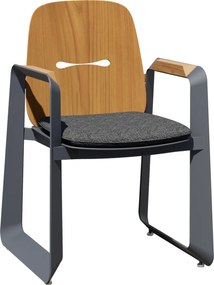 CH Záhradná hliníková stolička Thompson