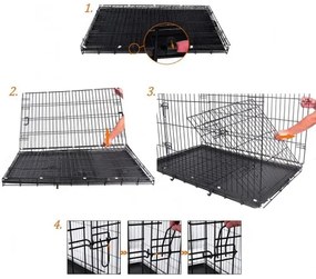 Prepravná klietka 91 x 58 x 64 cm FEANDREA PPD36H