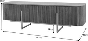 TV-skrinka 43334 Gatsby 160cm Drevo Mango - Komfort-nábytok
